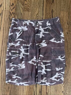 Vintage Blue Tattoo Women’s Low Rise Cargo Shorts